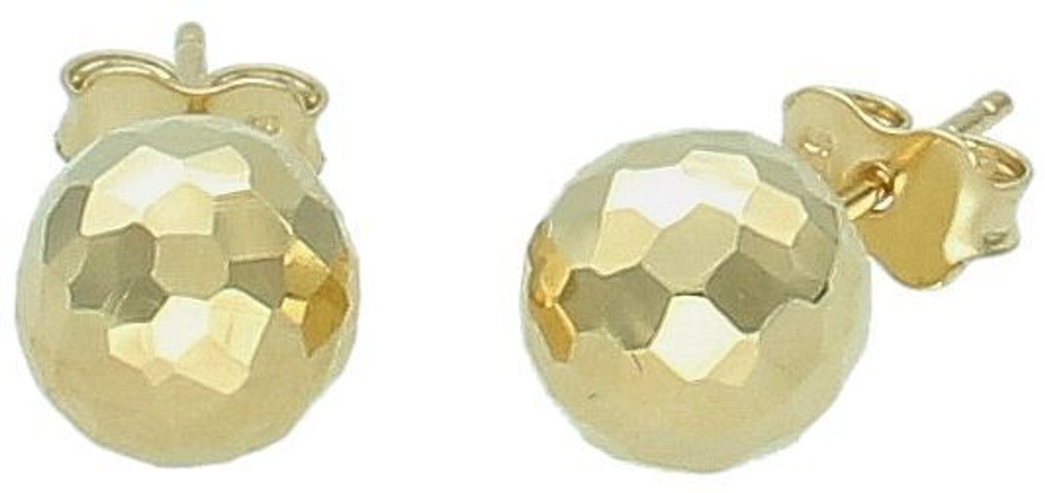 Kolczyki złote kulki grawerowane pr 585, DIA-KLC-10898-585 8mm. Stylowe kolczyki wykonane ze złota próby 585. Kolczyki mają okrągły kształt, ozdobione grawerem. Kolczyki to ponadczasowa biżuteri.jpg